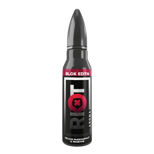 Riot Squad Black - Deluxe Passionfruit & Rhubarb Longfill 15ml in 60ml