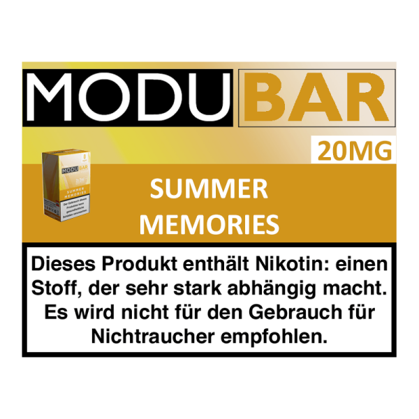 MODUBAR Einweg-Pods 2x2ml - Summer Memories 20mg