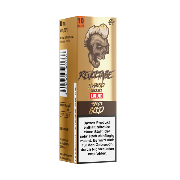 Revoltage Hybridsalz Liquid TOBACCO GOLD 10mg