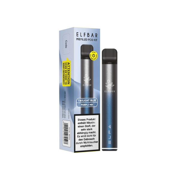 Elfbar - ELFA Mehrweg-Podsystem Set 20mg Twilight Blue
