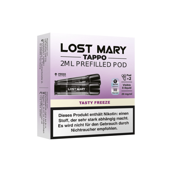 Lost Mary - TAPPO Einweg-Pod 20mg (2 Stk.) Tasty Freeze