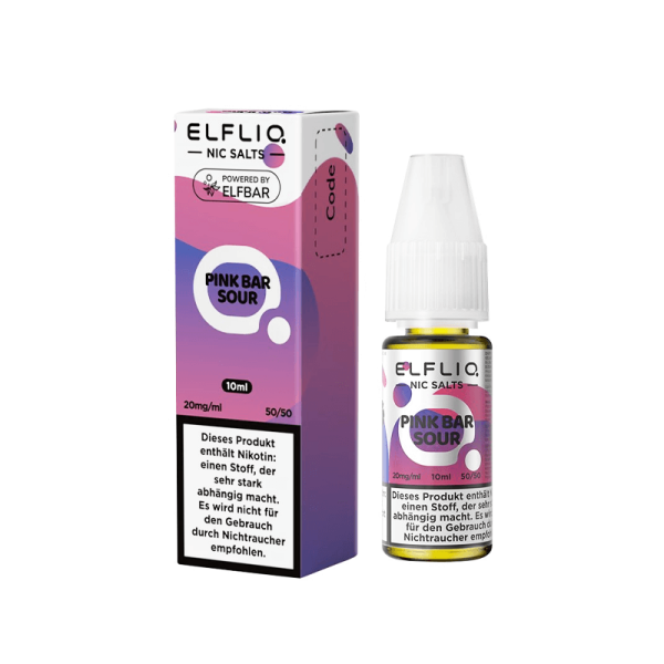ELFLIQ Nic-Salt Liquid 20mg/ml - Pink Bar Sour