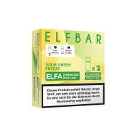 Elfbar - ELFA Einweg-Pod 20mg (2 Stk.) Sour Green Freeze