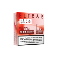 Elfbar - ELFA Einweg-Pod 20mg (2 Stk.) Deep Red Yellow Sun