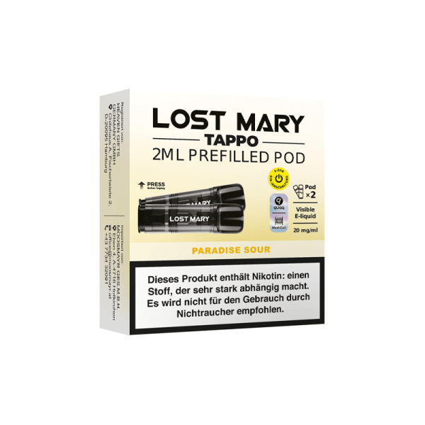 Lost Mary - TAPPO Einweg-Pod 20mg (2 Stk.) Paradise Sour